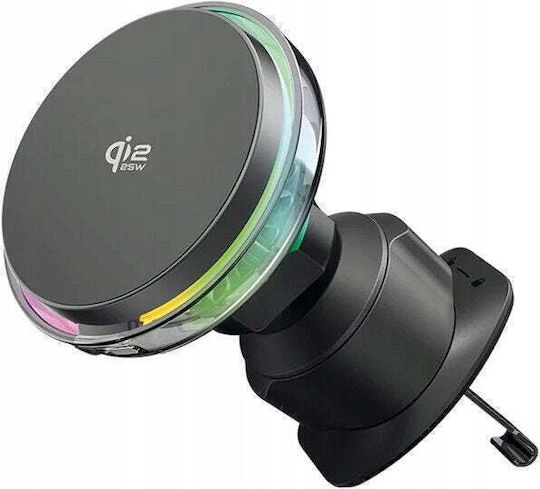 Proove Car Phone Mount with Magnet & Wireless Charging 25W Grey