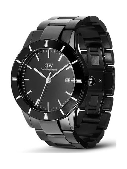 Daniel Wellington Men's Watch 40mm Battery with Black Metal Bracelet