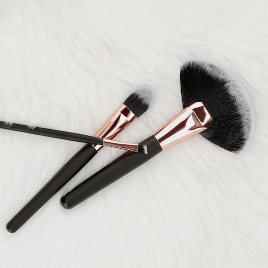 Tools for Beauty Professionell Set mit Make-up-Pinseln aus synthetischem Haar Black Rose Gold 24Stück
