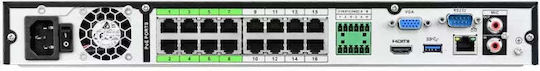BCS BCS-L-NVR1602-A-8K-16P-Ai2 NVR Устройство за Запис 16 Канала с Анализ 8K