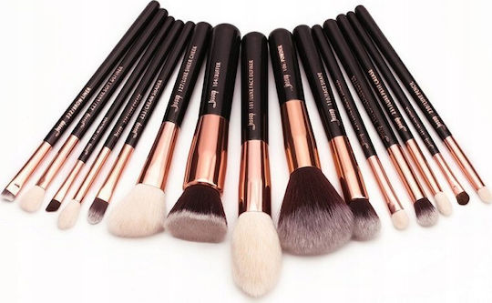 Jessup Beauty Set Profesional Cu Pensule De Machiaj Pentru Fundație 15 Bucăți