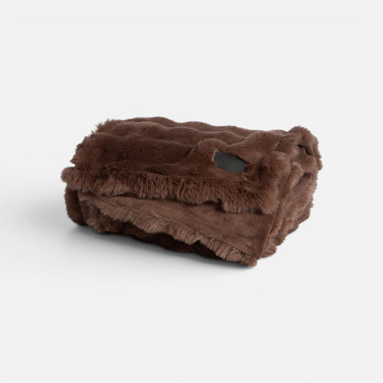 Nef-Nef Homeware Комплект одеяло пике за диван 130x180см. Coffee