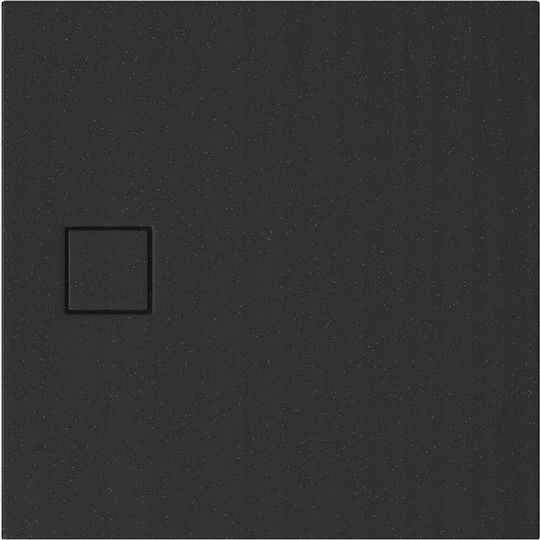 Cersanit Square Acrylic Shower Tray 90x90cm Black
