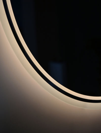 Naron Кръгло Огледало за Баня LED Touch 60x60cm