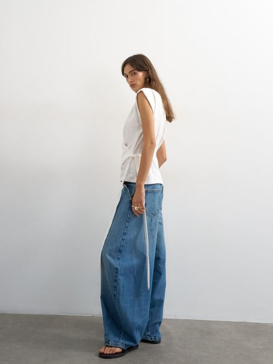 Women's Jean Pants Mid Rise in Slim Fit