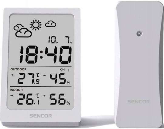 Sencor SWS 2300 W Stație Meteo Fără Fir Digitală De Masă Albă Sencor SWS 2300 W Stație Meteo Fără Fir Digitală De Masă Albă