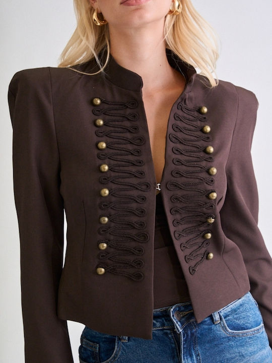 Decoro Women's Blazer Dark Brown