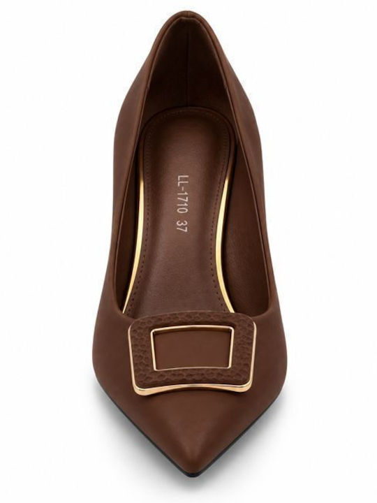 Heels with Medium Heel Brown