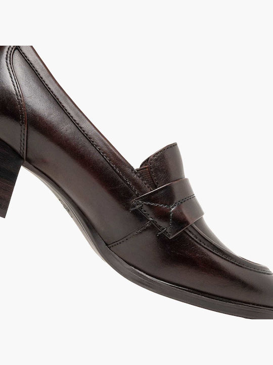 Leather Heels Brown