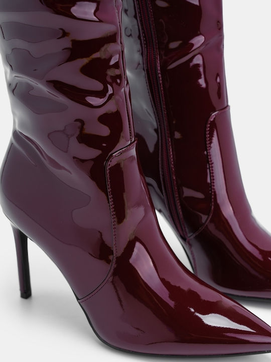 Women's Boots from Burgundy Patent Leather