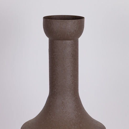 Decorative Metallic Brown Vase 23x23xH72cm