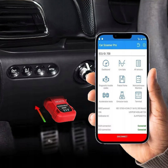 Zenwire Διαγνωστικό Αυτοκινήτου ELM 327 OBD 2 με Bluetooth