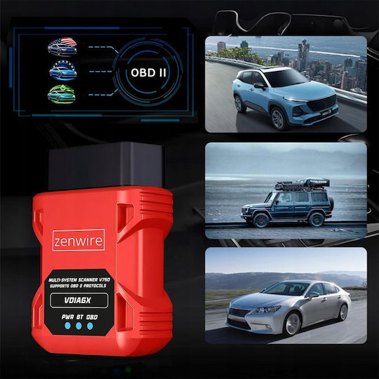 Zenwire Διαγνωστικό Αυτοκινήτου ELM 327 OBD 2 με Bluetooth