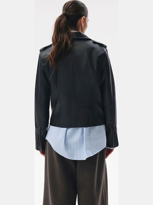 Lunika 264 Γυναικείο Biker Jacket Μαύρο