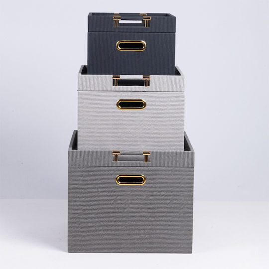 Decorative Wooden Grey Trunk