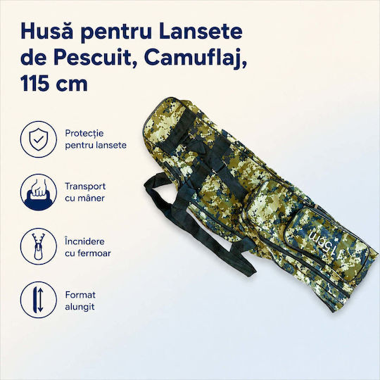 Angelrutenkoffer Camouflage 115 cm