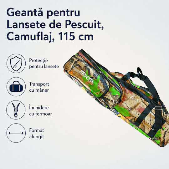 Angelrutenkoffer Camouflage 115 cm