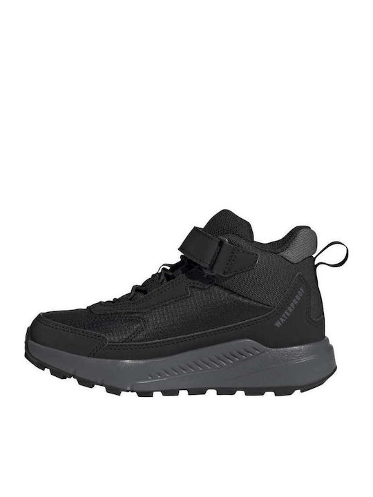 Kids Hiking Boots Terrex Anylander Waterproof Black