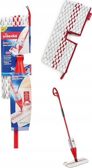 Vileda 12 Spray Max Drehbarer Mopp mit Sprühflasche und Mikrofasern 152921