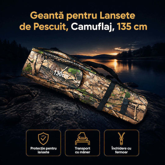 Fishing Rod Bag Camouflage 135 Cm