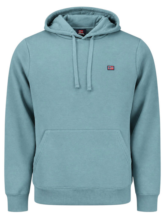 Hooded Sweatshirt Petrol Blue