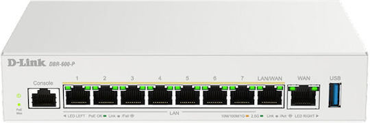 D-Link DBR-600-P/B Router cu 8 Porturi 2.5 Gigabit