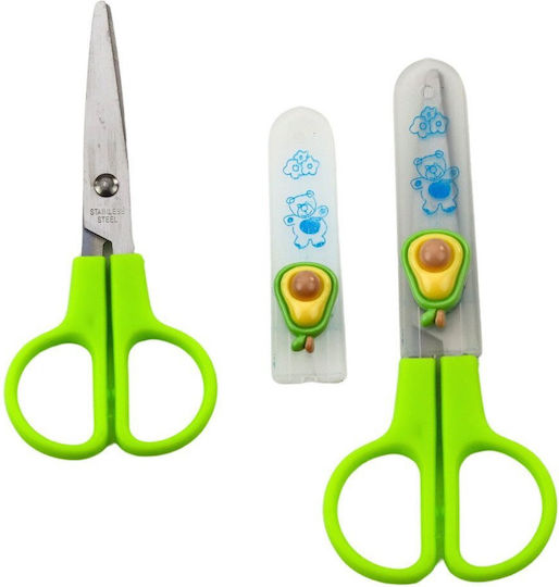 Lean Toys Kids Scissors 12 cm with Metal Blade (Various Designs) 1 Piece