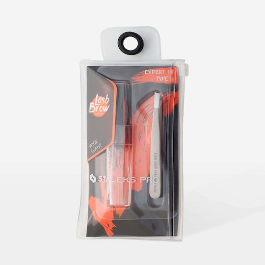 Staleks Eyebrow Tweezer with Slanted Nose Silver