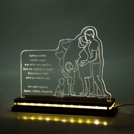 Led Lamp "mom Pregnant" W00508 Weiß Led Lamp "mom Pregnant" W00508 Weiß