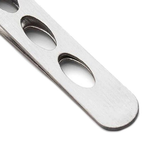 Augenbrauenpinzette mit Schräger Spitze Silber
