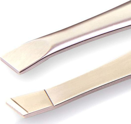 Nghia Eyebrow Tweezer with Straight Nose Silver