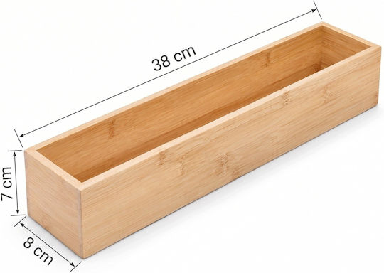 Büro-Organisator Bambus ikonka 38 x 8 x 7 cm