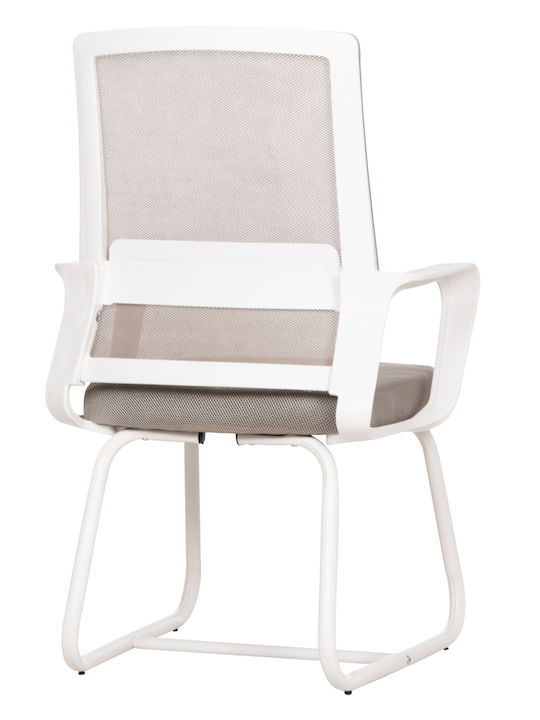 Besucherstuhl Caster in Weißer Farbe