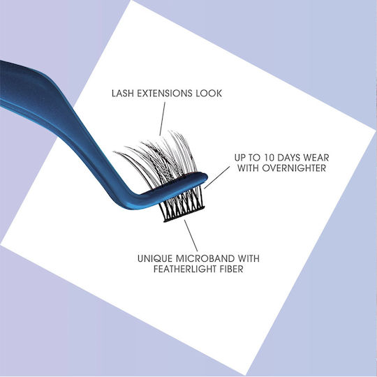 Kiss Falscara Kit Underlashes My Face Falscara Eyelash Starter Kit Kit applying Μαύρες
