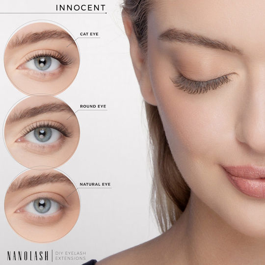 False Set Βλεφαρίδων Nanolash Innocent 5 Τεμάχια