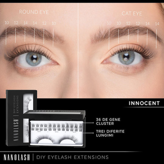 False Set Βλεφαρίδων Nanolash Innocent 5 Τεμάχια