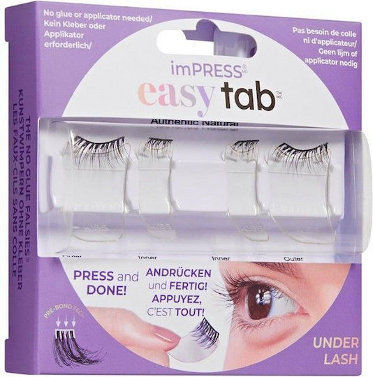 Kiss ImPRESS Easy Tab Press-on Τουφάκια Lengthening Μαύρα