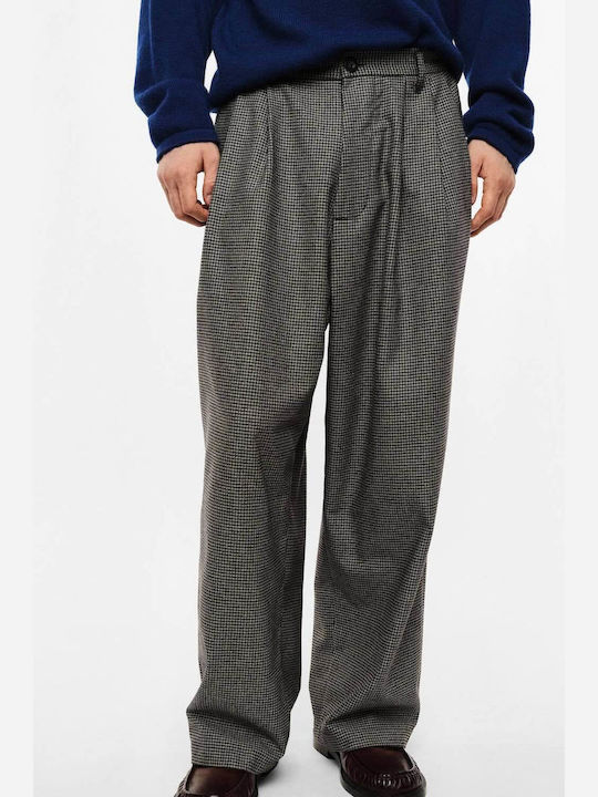Men's Trousers Set Loose Fit Grey