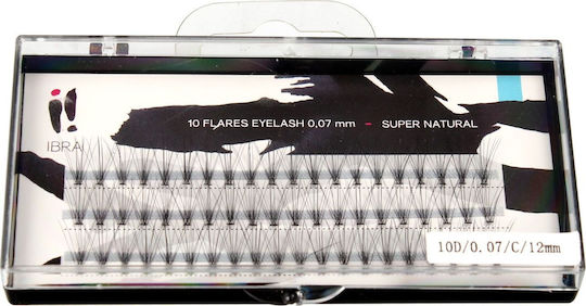 Ibra Tufts False Eyelashes Super Natural 0.07 C-12mm