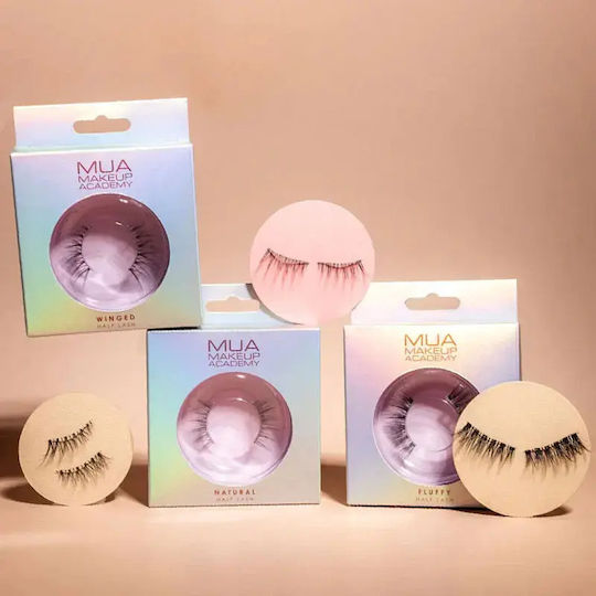 MUA Fluffy Half Μαγνητικές Half Lashes Μαύρες 2τμχ