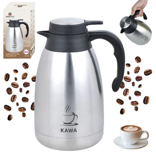 KING Hoff Thermos Bottle Stainless Steel 2lt King Hoff