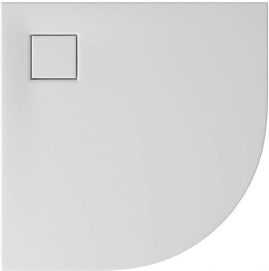 Cersanit Semicircular Acrylic Shower Tray 90x90cm White