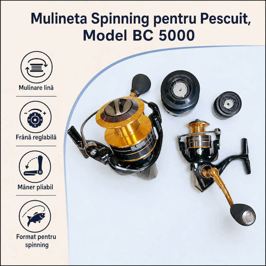 5000 Mulinetă de pescuit pentru Spinning