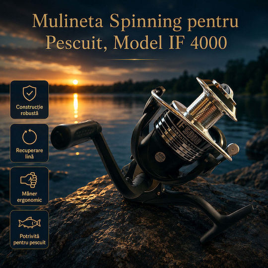 4000 Mulinetă de pescuit pentru Spinning