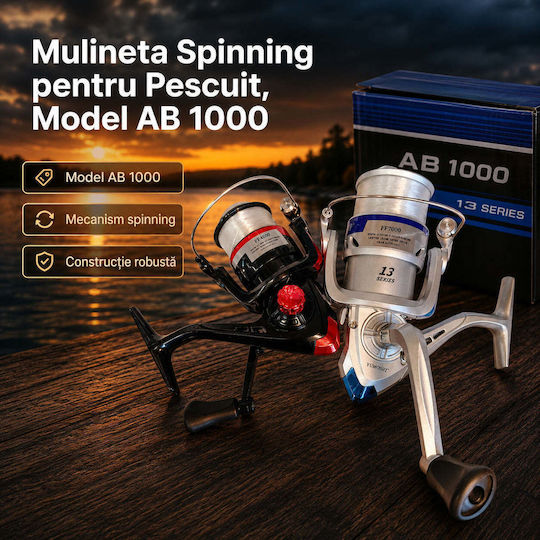 1000 Mulinetă de pescuit pentru Spinning