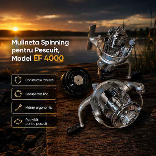 4000 Mulinetă de pescuit pentru Spinning