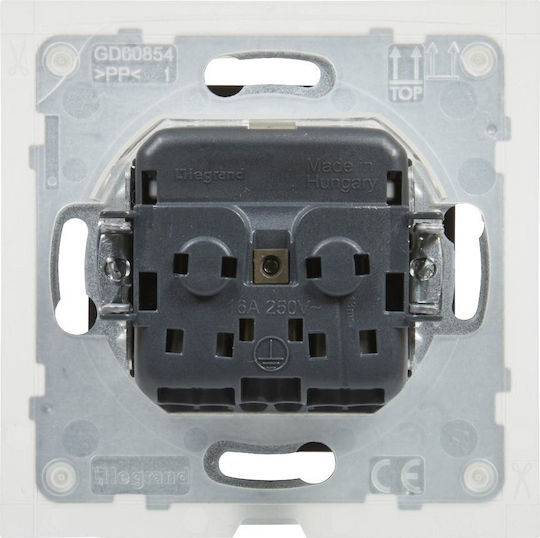 Legrand Suno Einzeln Steckdose Wasserdicht mit Deckel Schwarze
