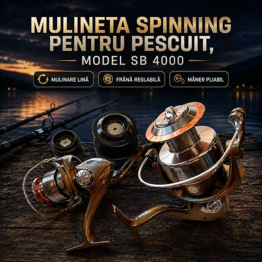 4000 Mulinetă de pescuit pentru Spinning