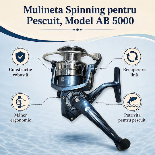 5000 Mulinetă de pescuit pentru Spinning