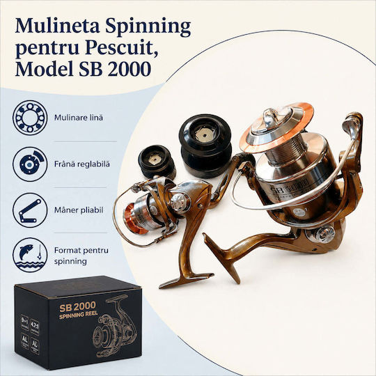 2000 Mulinetă de pescuit pentru Spinning